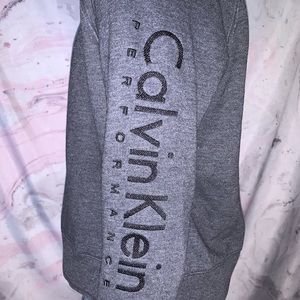 gray calvin klein crewneck!